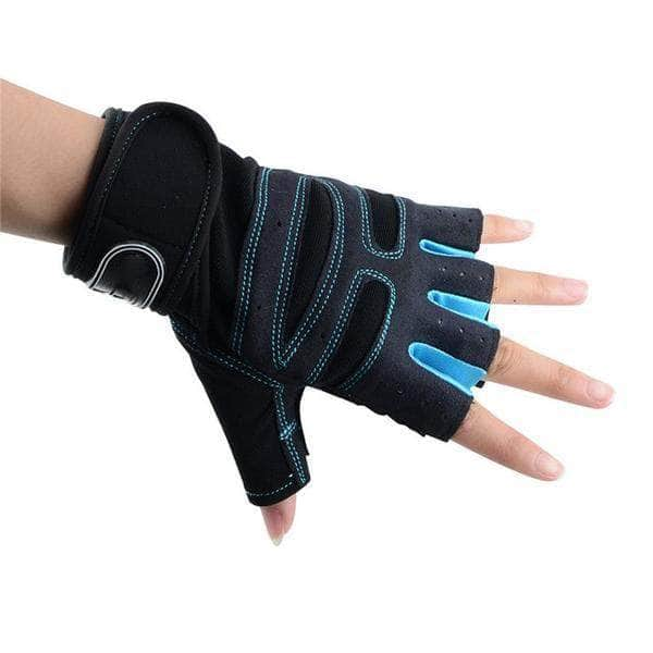 BodyCircuit Gym Gloves for Body Building Fitness Exercise and Weight Lifting, Blue