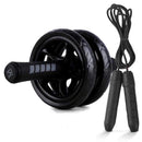BooZoo New 2 in 1 Abdominal Ab Roller with Jump Rope | Best for Arm, Waist & Leg Gym Fitness Exercise - Ooala