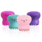 Brussh Octopus Shape Handheld Foaming Facial Scrub & Massager | Gentle Cleansing Silicone Face Brush