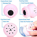 Brussh Octopus Shape Handheld Foaming Facial Scrub & Massager | Gentle Cleansing Silicone Face Brush