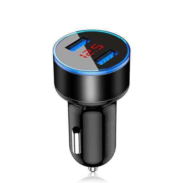 M1 LED Display Car Lighter and Charger with Dual USB Universal Phone Charger - Ooala