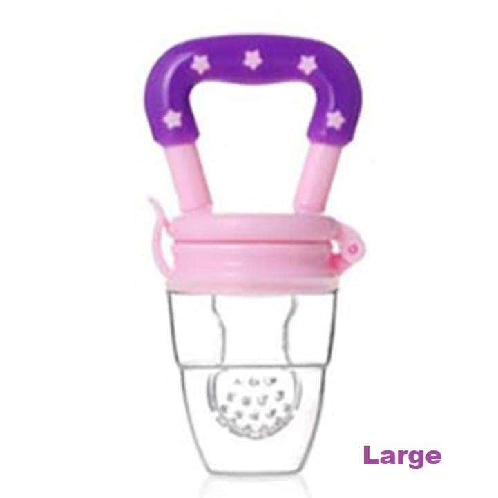 Calies Baby Fruit Feeder Pacifier - Fresh Food Feeder & Teething Toy for Toddlers & Kids│Pink