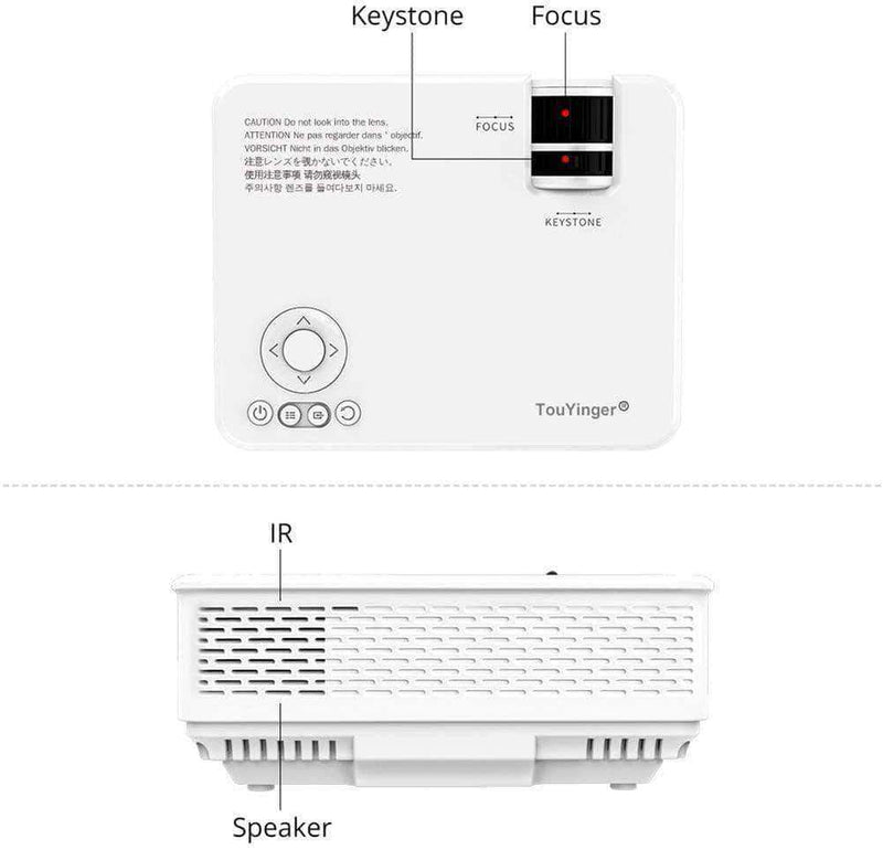 Project Led Mini Projector M4, 800X480 Support Full HD Video Beamer for Home Cinema - Ooala