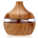 Purex Cool Mist Humidifier | Aroma Essential Oil Diffuser | Changing LED Lights, Lt. Wood Grain 300ml - Ooala