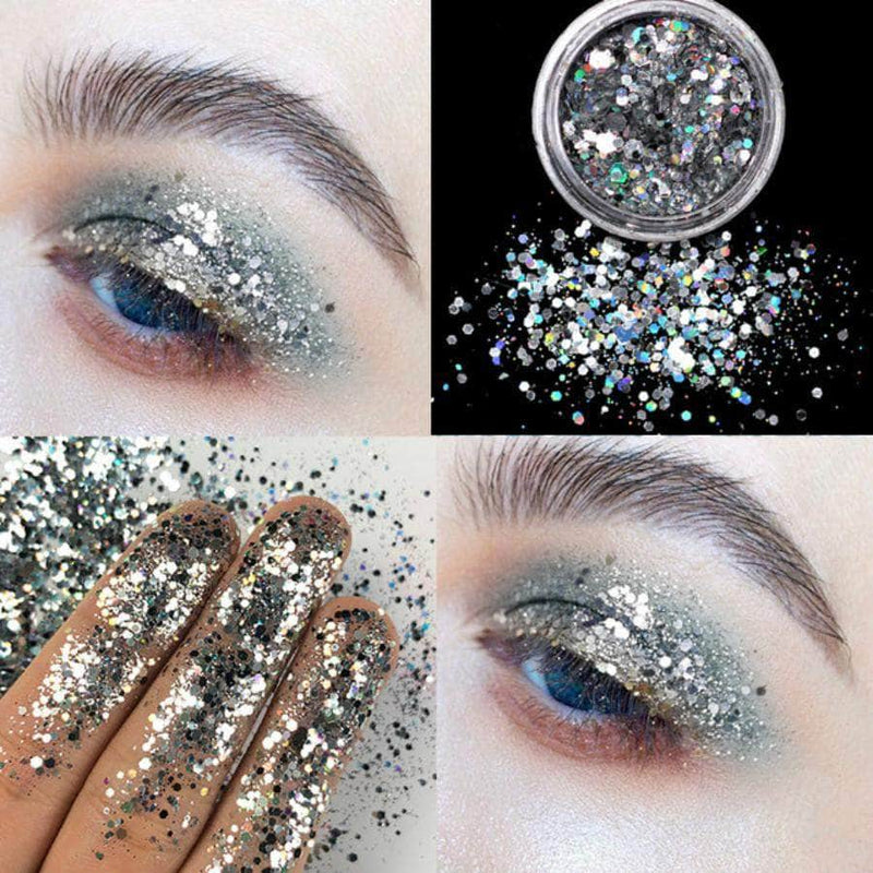 StyleZee Eye Glitter | Holographic Sequins Shimmer