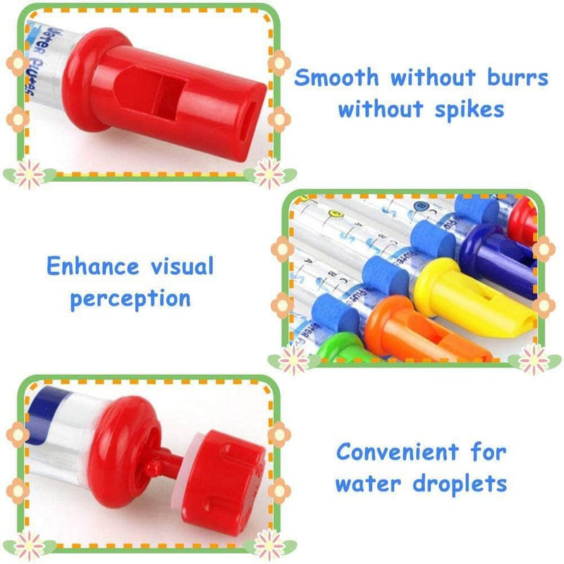 Zeqon Bath Water Flutes Toy | Colorful Water Whistling Bath Tub Tunes Music Toy